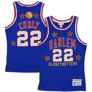 Curly Neal Harlem Globetrotters Rings & Crwns Throwback Swingman Jersey - Royal